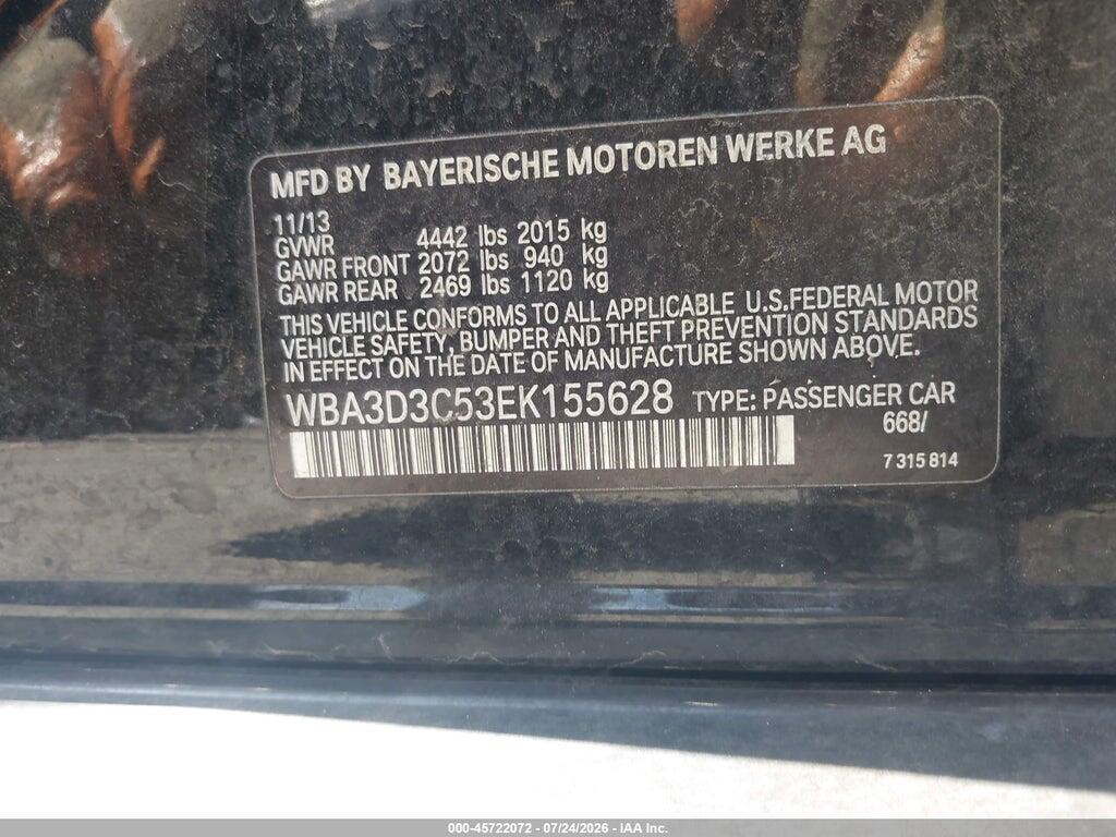 WBA3D3C53EK155628 2014 BMW 328D photo no. 9