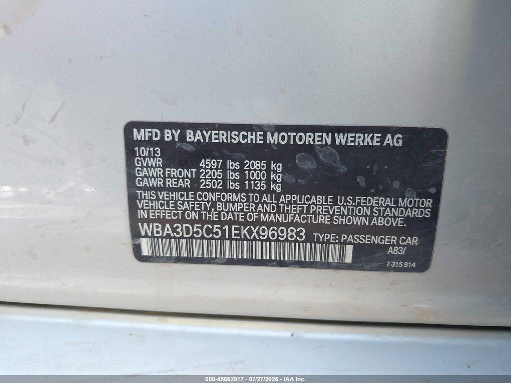 WBA3D5C51EKX96983 2014 BMW 328D photo no. 9