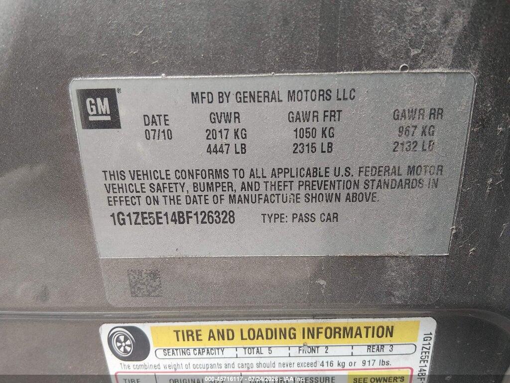 1G1ZE5E14BF126328 2011 CHEVROLET MALIBU photo no. 9