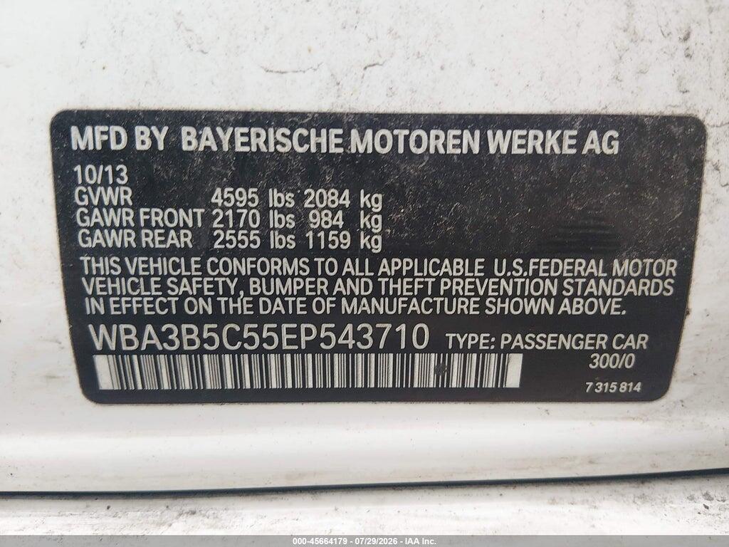 WBA3B5C55EP543710 2014 BMW 328I photo no. 9