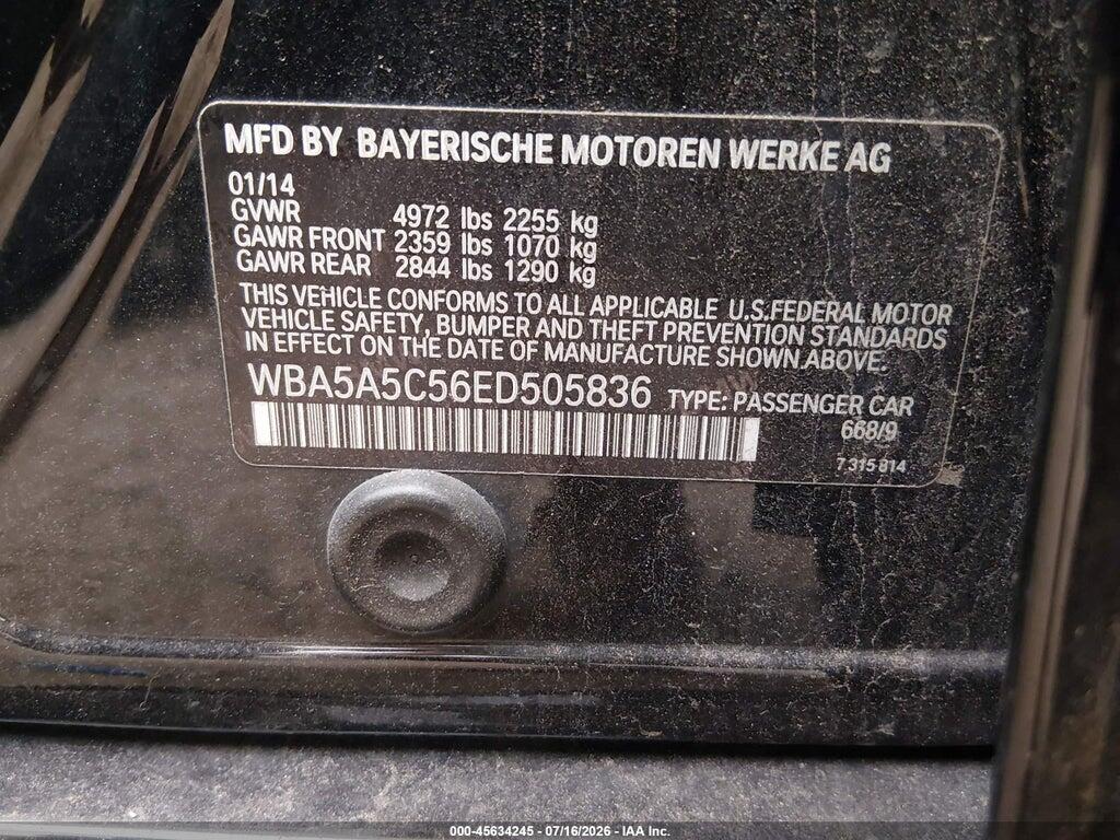 WBA5A5C56ED505836 2014 BMW 528I photo no. 9