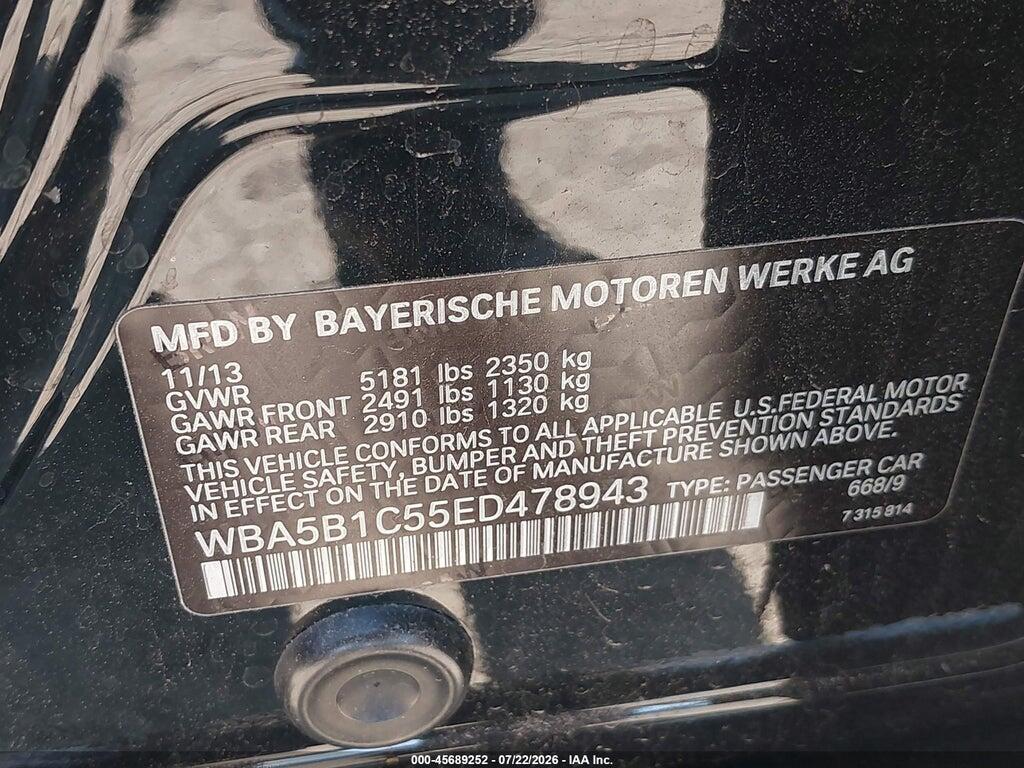 WBA5B1C55ED478943 2014 BMW 535I photo no. 9