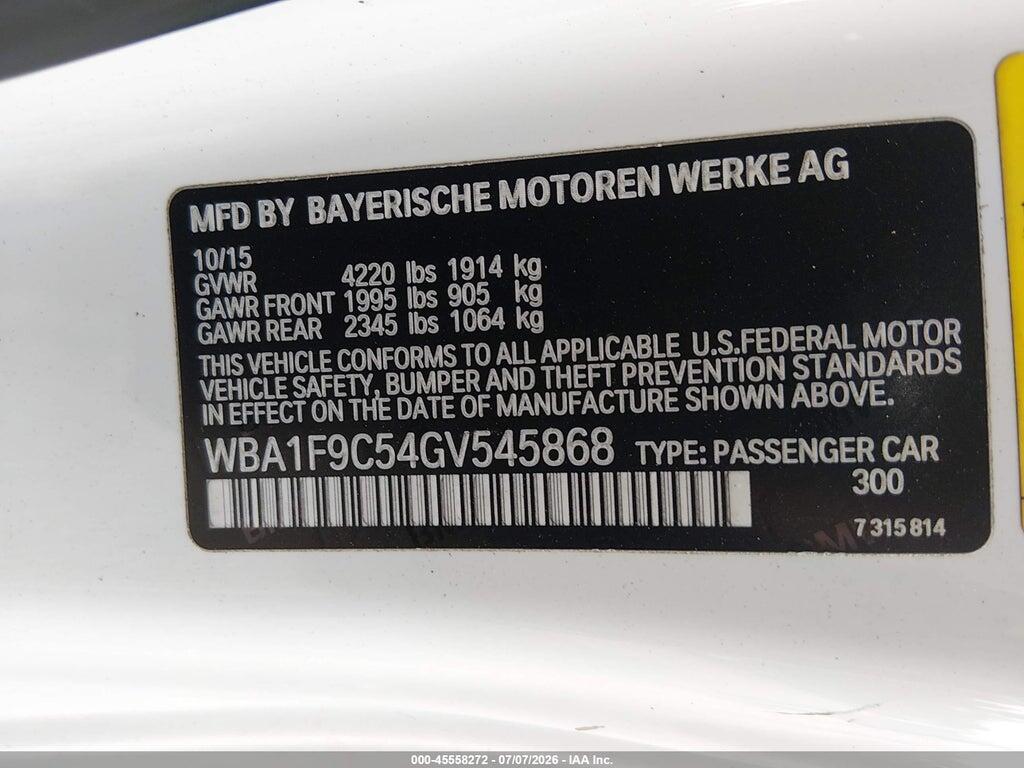 WBA1F9C54GV545868 2016 BMW 228I photo no. 9