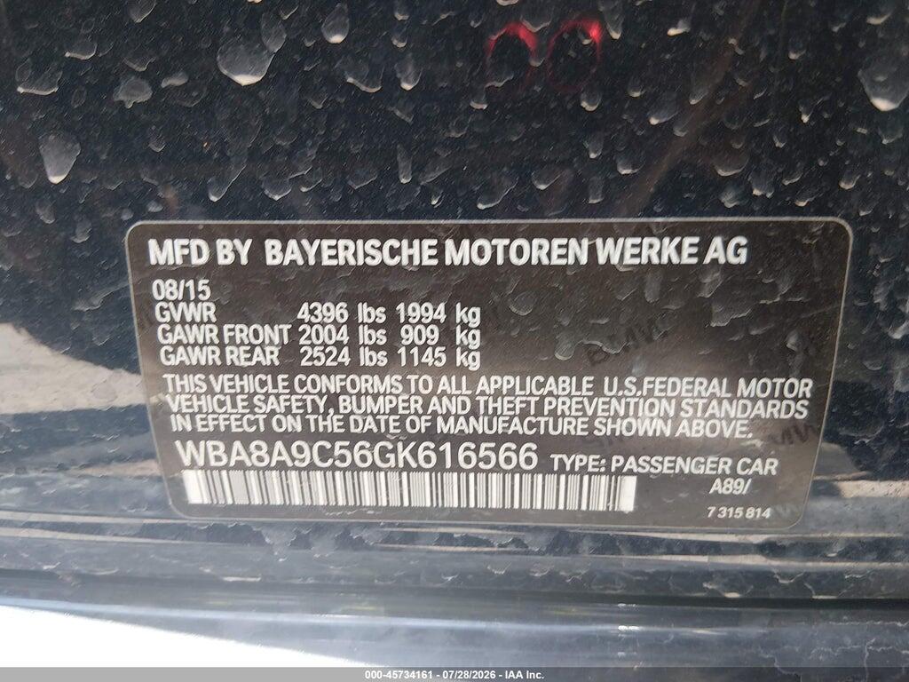 WBA8A9C56GK616566 2016 BMW 320I photo no. 9