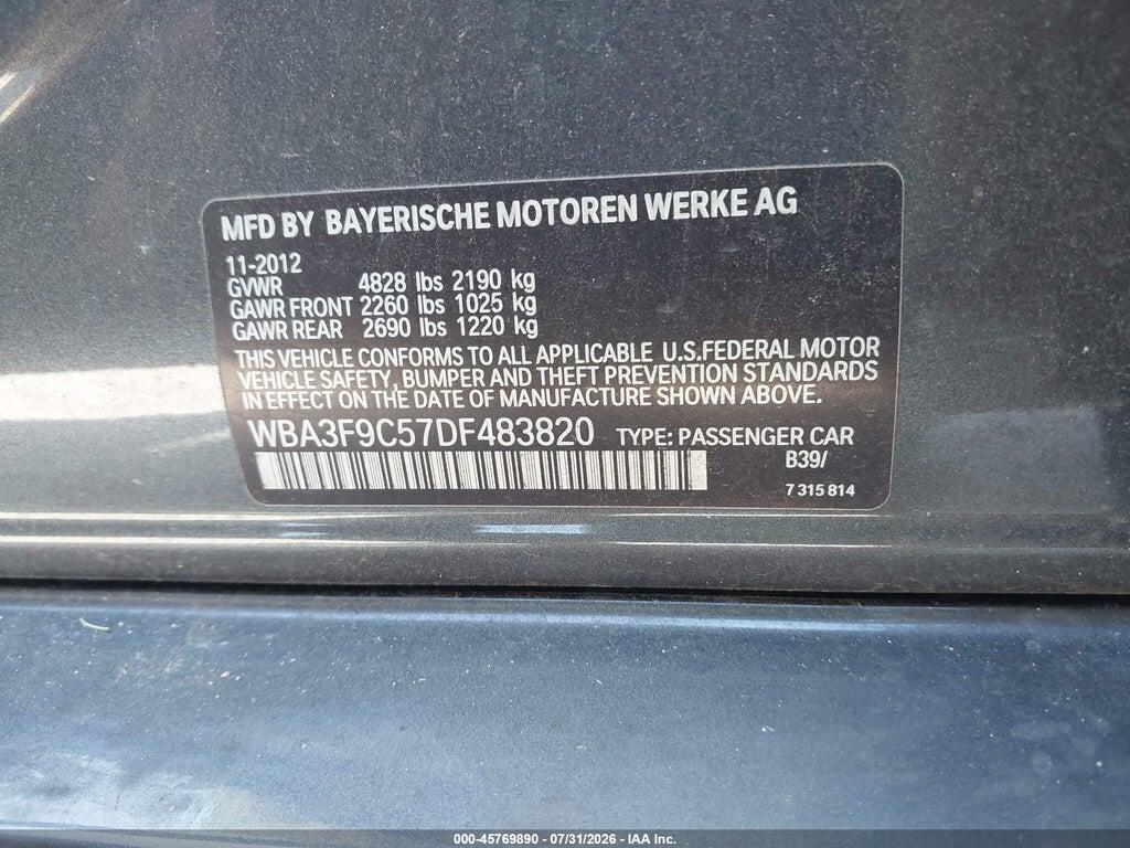 WBA3F9C57DF483820 2013 BMW ACTIVEHYBRID 3 photo no. 9