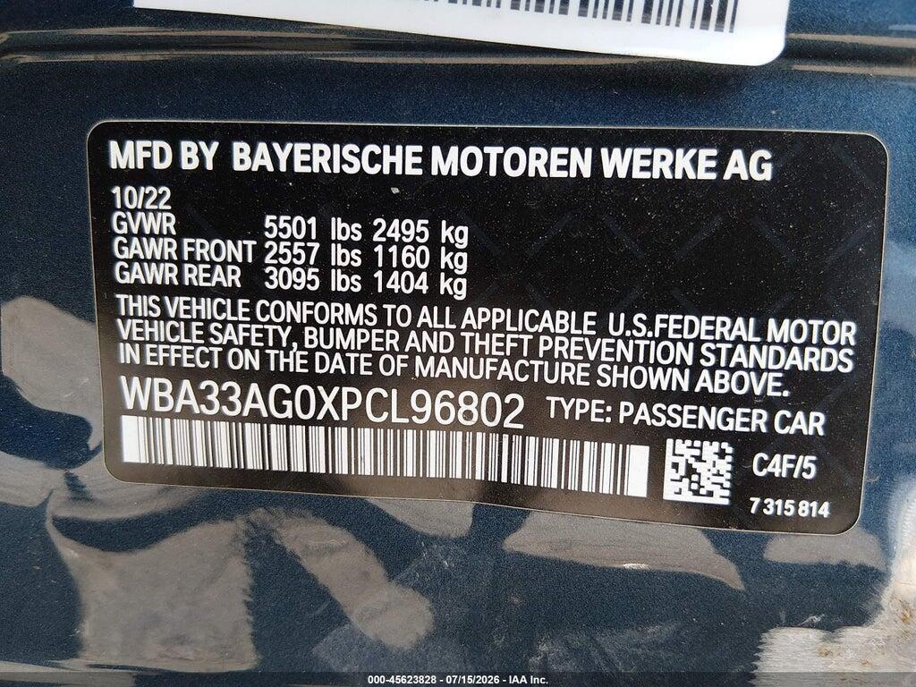 WBA33AG0XPCL96802 2023 BMW 530E photo no. 9