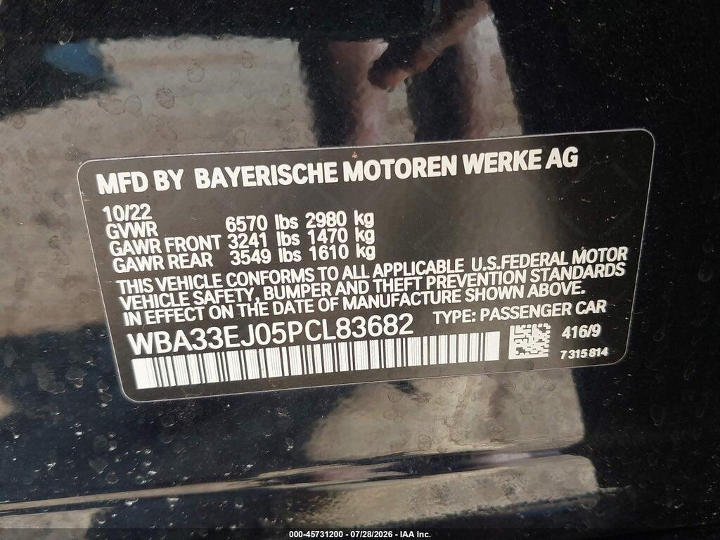 WBA33EJ05PCL83682 2023 BMW 760 photo no. 9