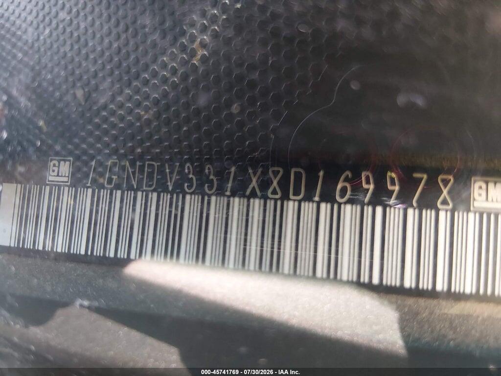 1GNDV331X8D169978 2008 CHEVROLET UPLANDER photo no. 9