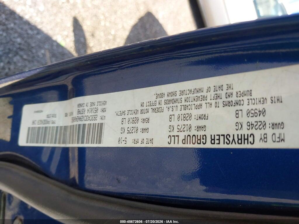 2B3CA3CV2AH248056 2010 DODGE CHARGER photo no. 9