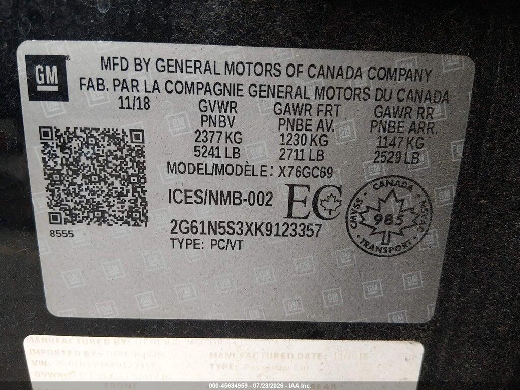 2G61N5S3XK9123357 2019 CADILLAC XTS photo no. 9