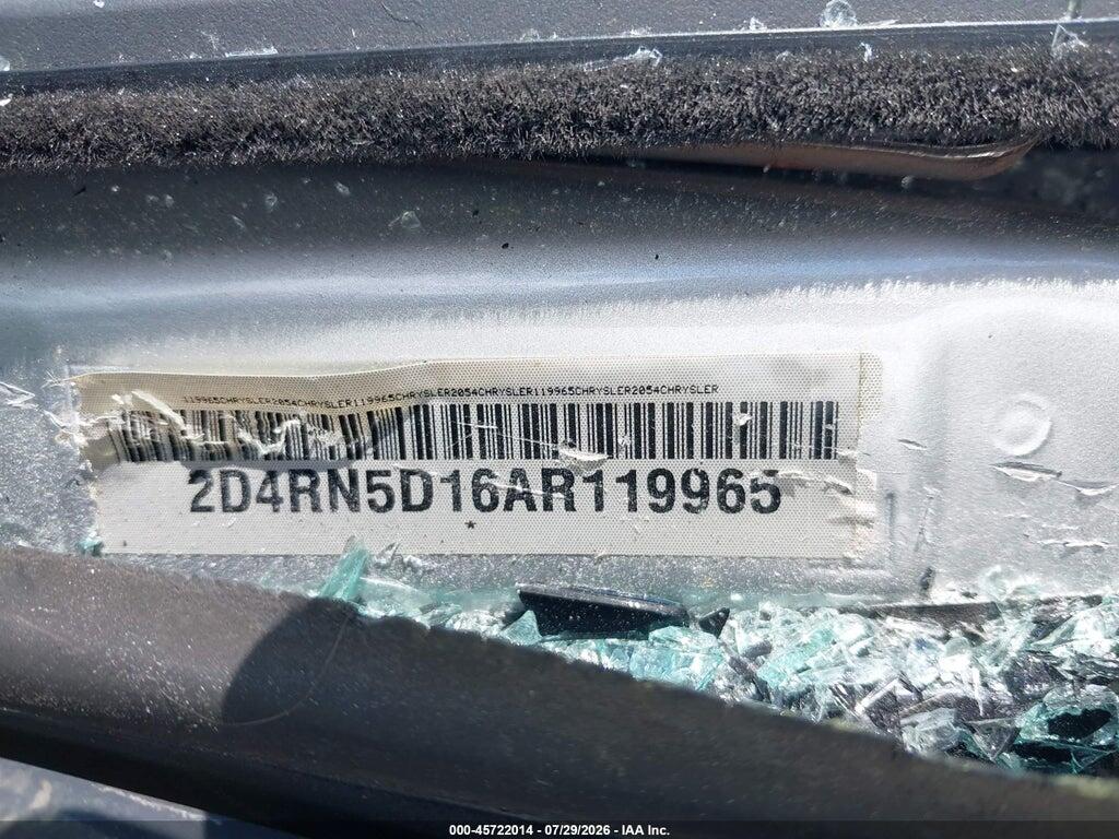 2D4RN5D16AR119965 2010 DODGE GRAND CARAVAN photo no. 9