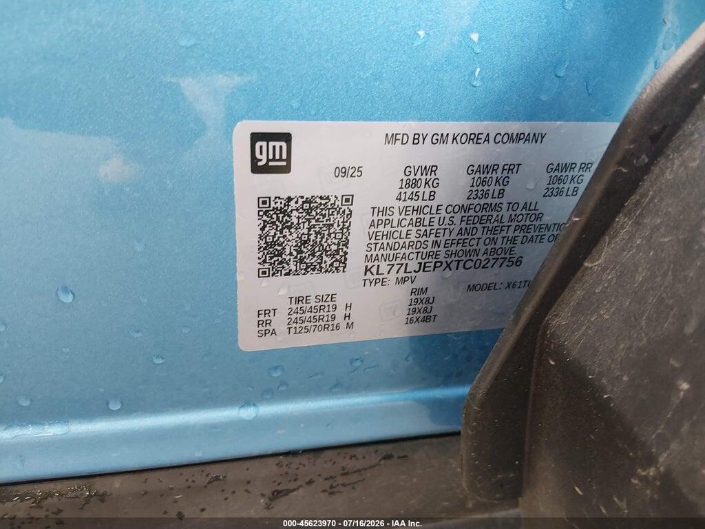 KL77LJEPXTC027756 2026 CHEVROLET TRAX photo no. 9