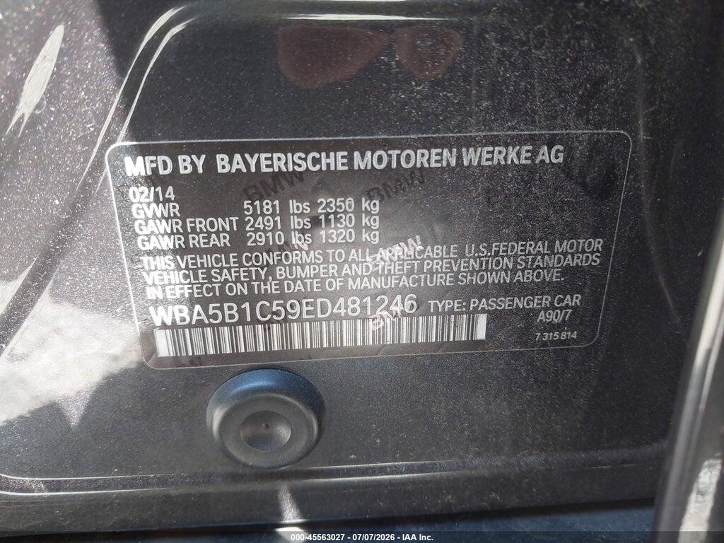 WBA5B1C59ED481246 2014 BMW 535I photo no. 9