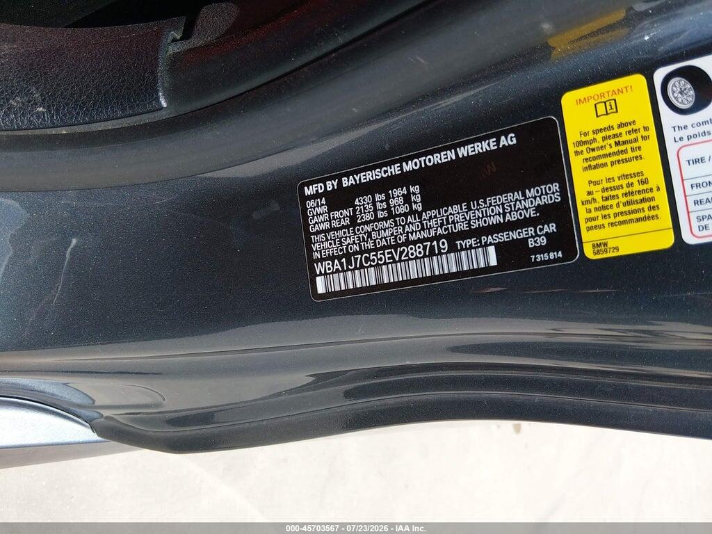 WBA1J7C55EV288719 2014 BMW M235 photo no. 9