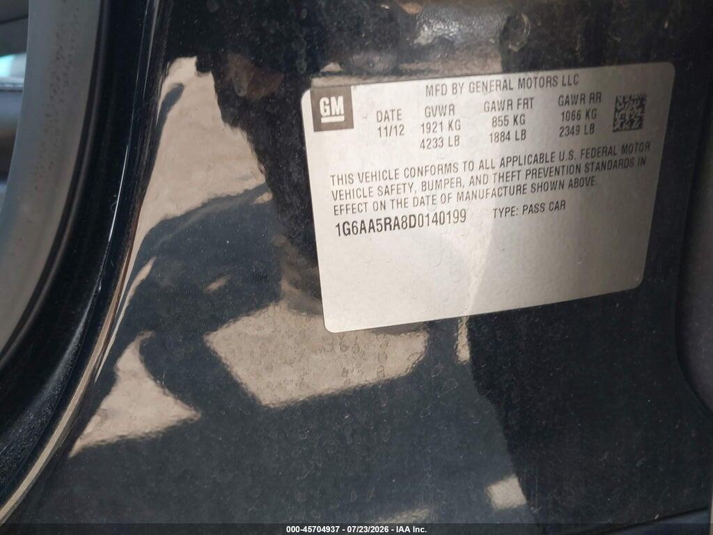 1G6AA5RA8D0140199 2013 CADILLAC ATS photo no. 9