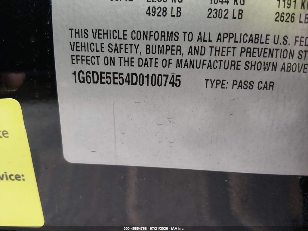 1G6DE5E54D0100745 2013 CADILLAC CTS photo no. 9