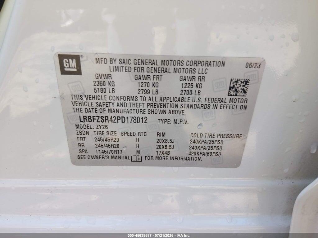 LRBFZSR42PD178012 2023 BUICK ENVISION photo no. 9