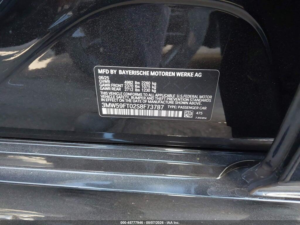 3MW59FT02S8F73787 2025 BMW M340I photo no. 9