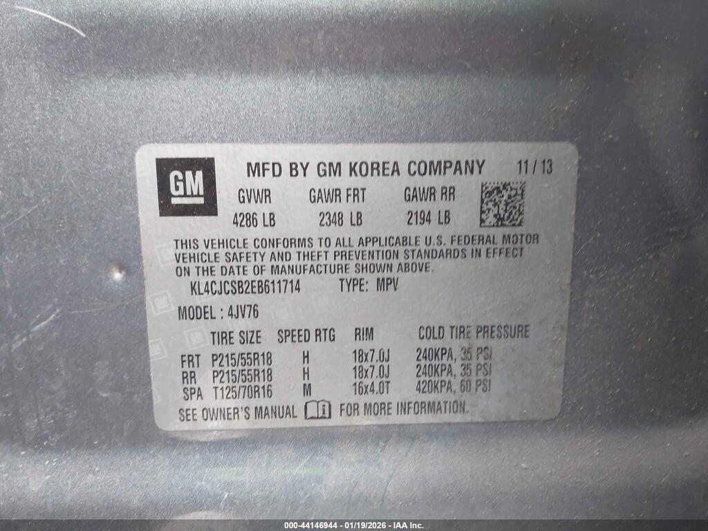 KL4CJCSB2EB611714 2014 BUICK ENCORE photo no. 9
