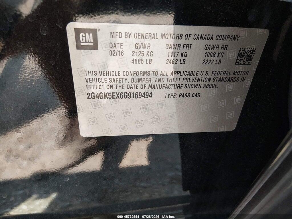 2G4GK5EX6G9169494 2016 BUICK REGAL photo no. 9