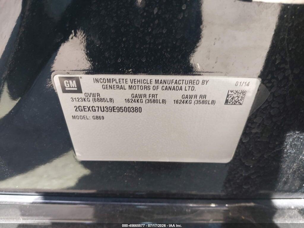 2GEXG7U39E9500380 2014 CADILLAC XTS photo no. 9
