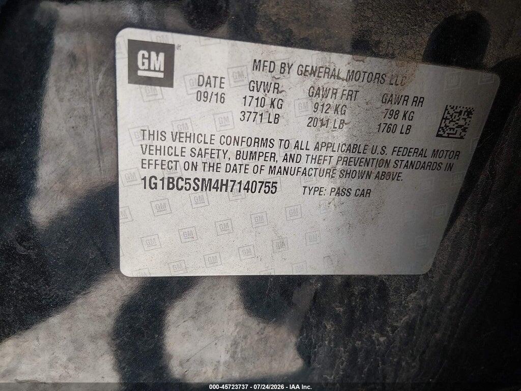 1G1BC5SM4H7140755 2017 CHEVROLET CRUZE photo no. 9