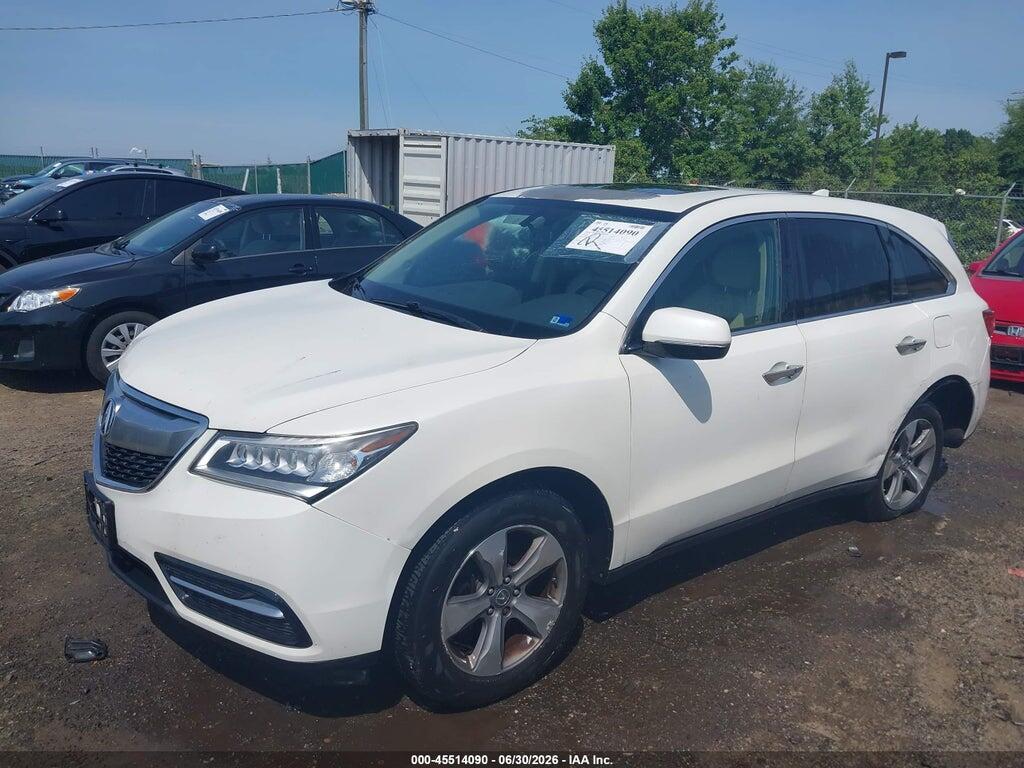 5FRYD4H26FB033016 2015 ACURA MDX photo no. 2