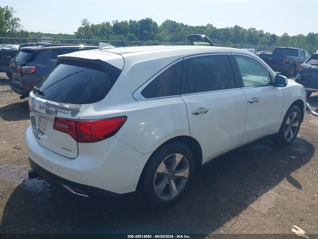 5FRYD4H26FB033016 2015 ACURA MDX photo no. 4