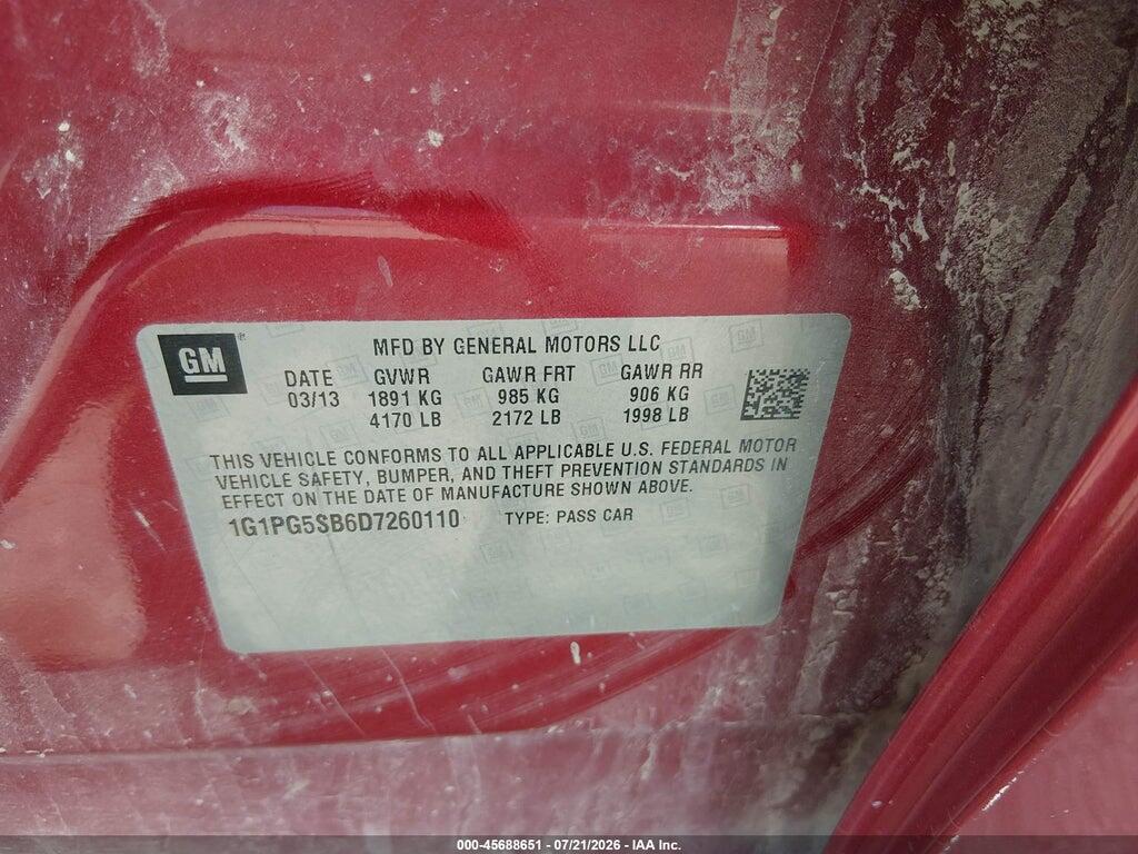 1G1PG5SB6D7260110 2013 CHEVROLET CRUZE photo no. 9