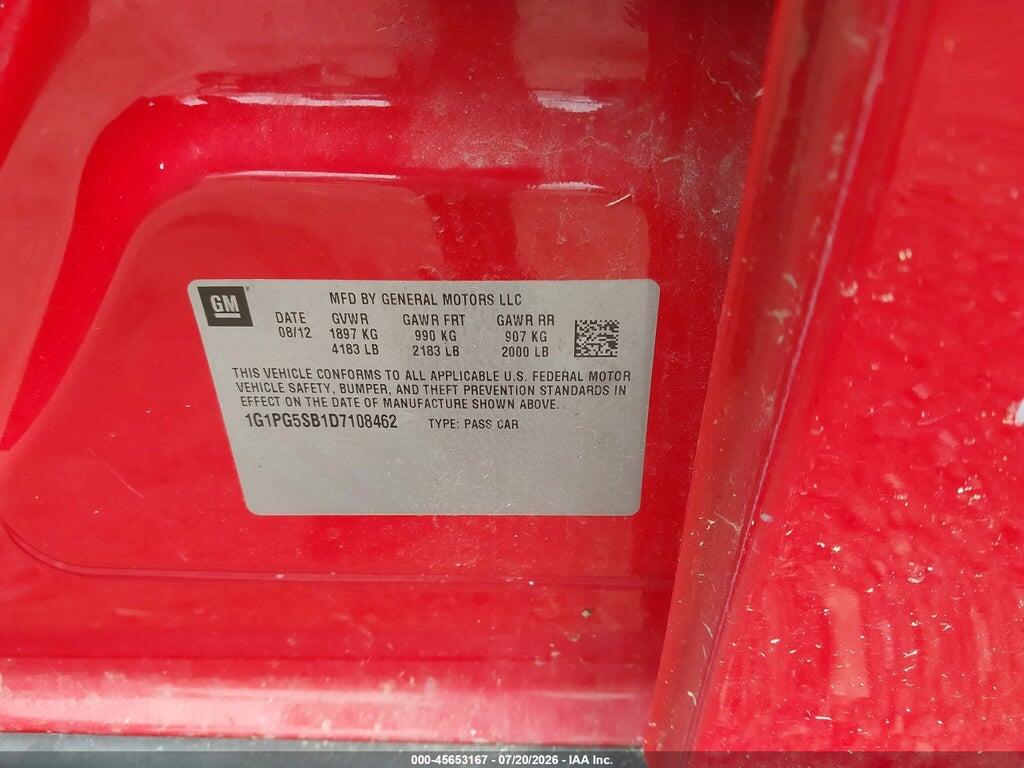 1G1PG5SB1D7108462 2013 CHEVROLET CRUZE photo no. 9
