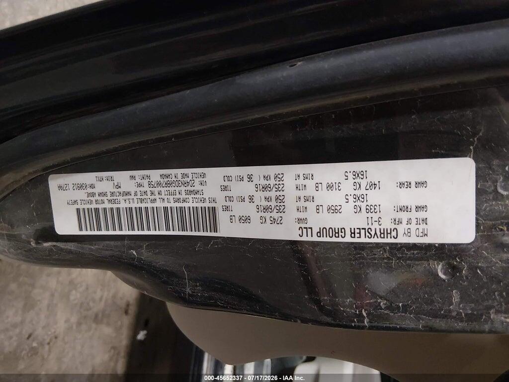 2D4RN3DG0BR700758 2011 DODGE GRAND CARAVAN photo no. 9