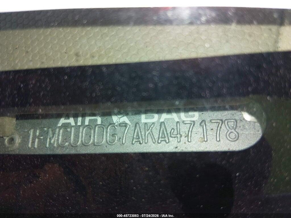 1FMCU0DG7AKA47178 2010 FORD ESCAPE photo no. 9