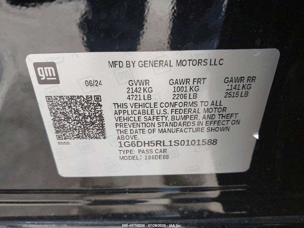 1G6DH5RL1S0101588 2025 CADILLAC CT4-V photo no. 9