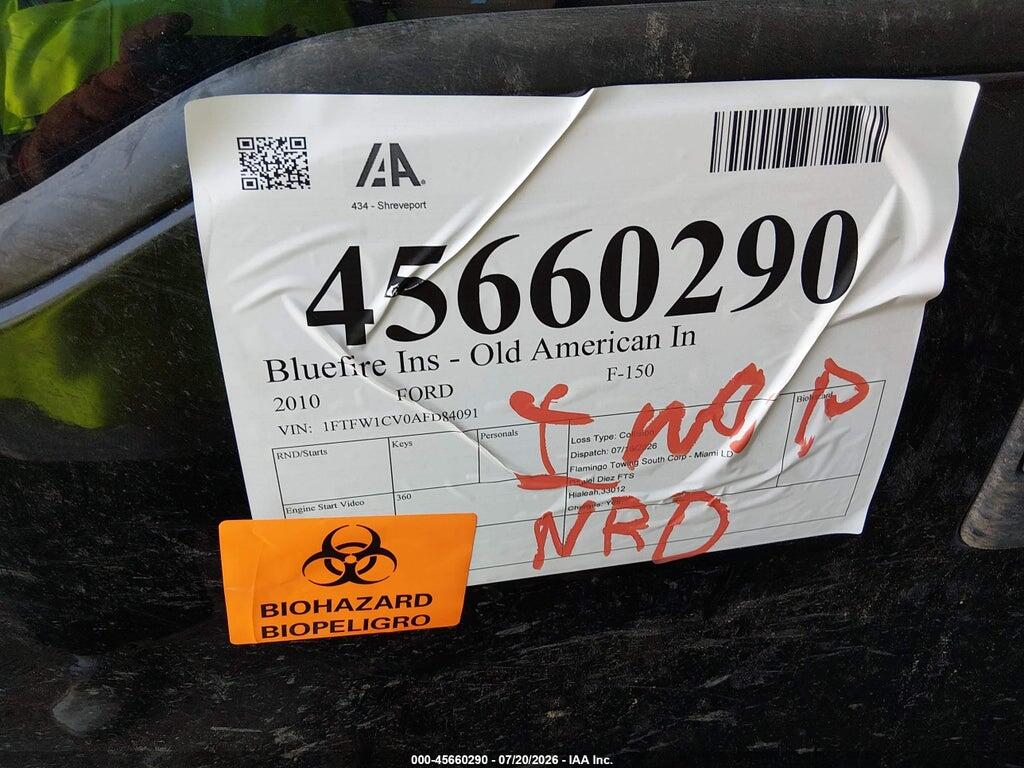 1FTFW1CV0AFD84091 2010 FORD F-150 photo no. 5