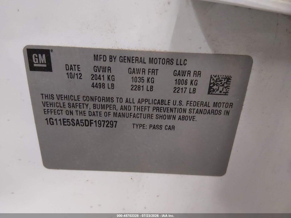 1G11E5SA5DF197297 2013 CHEVROLET MALIBU photo no. 9