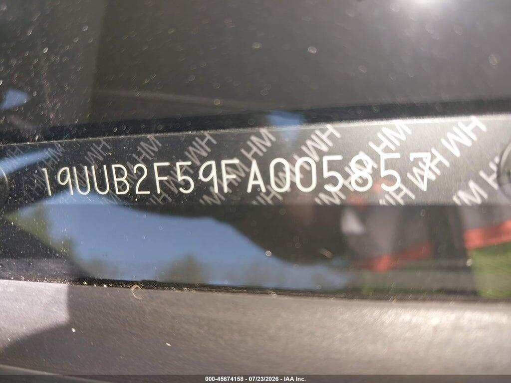 19UUB2F59FA005857 2015 ACURA TLX photo no. 9