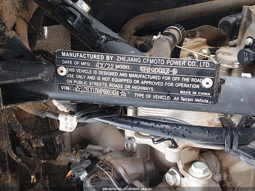 LCELV1ZR4P6001634 2023 CF MOTO ZFORCE photo no. 10