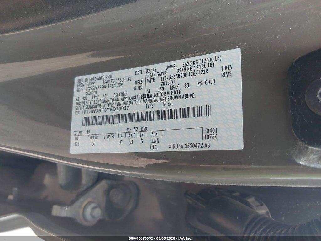 1FT8W3BT8TED70937 2026 FORD F-350 photo no. 9