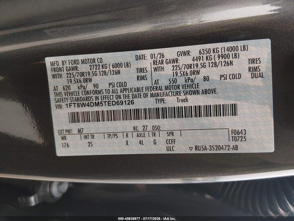 1FT8W4DM5TED69126 2026 FORD F-450 photo no. 8