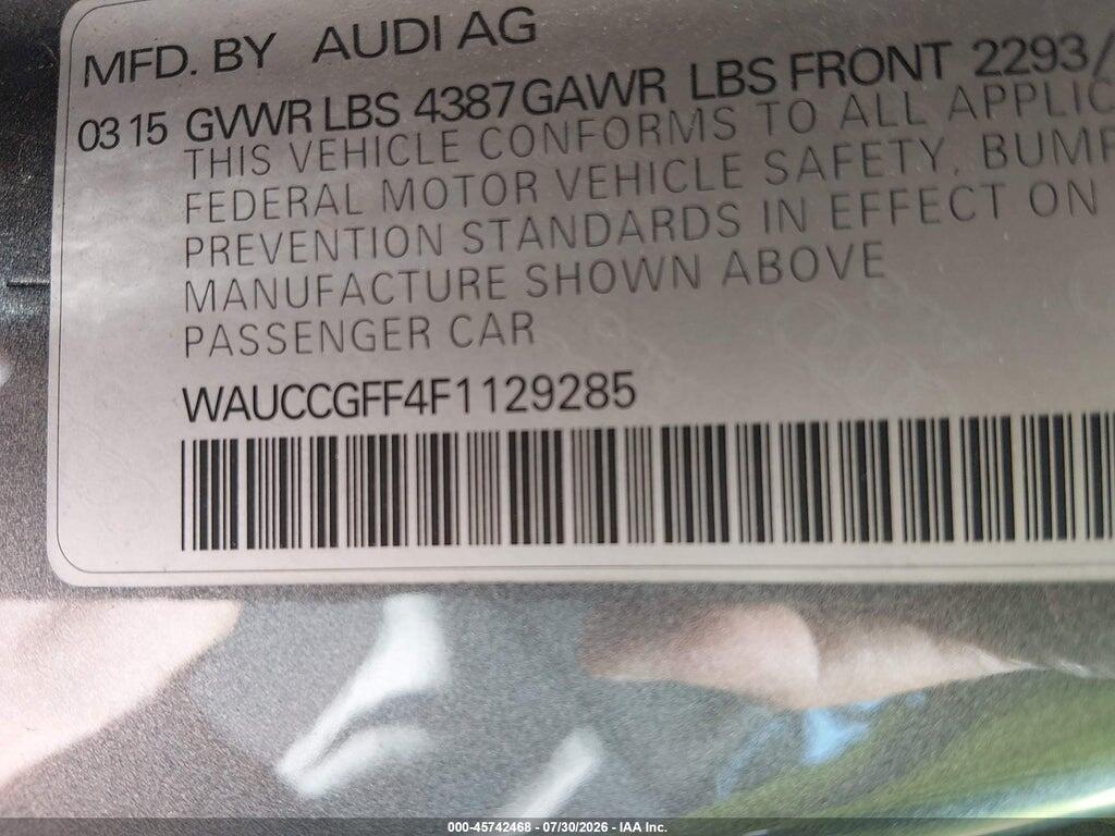 WAUCCGFF4F1129285 2015 AUDI A3 photo no. 9