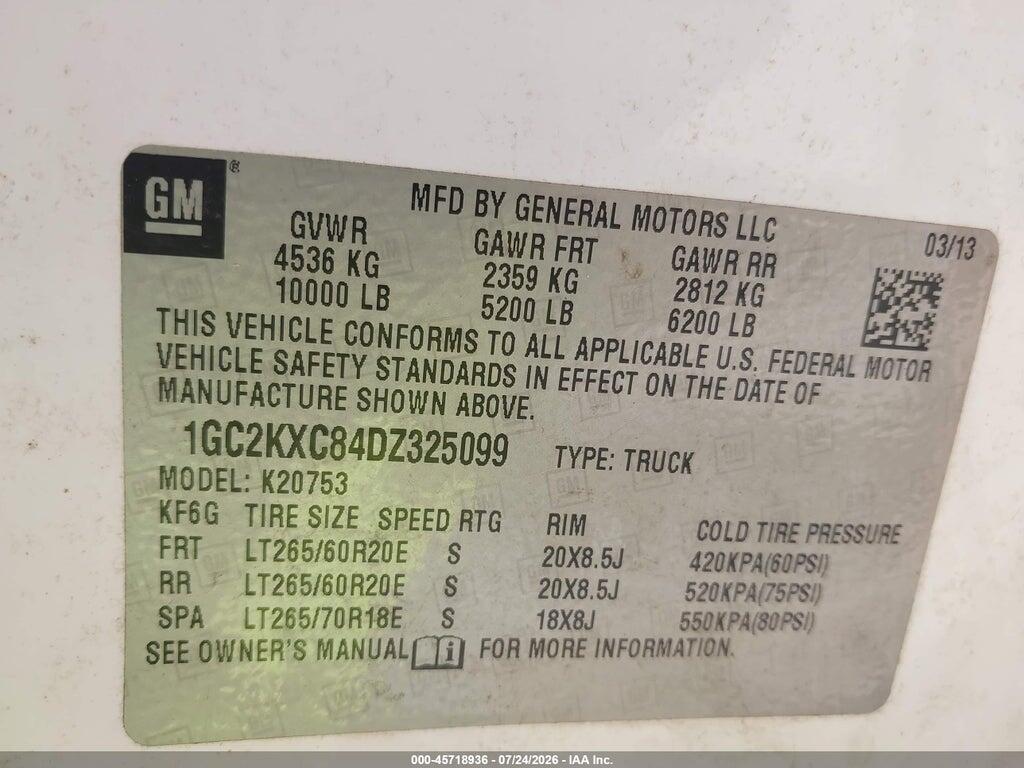 1GC2KXC84DZ325099 2013 CHEVROLET SILVERADO 2500HD photo no. 9