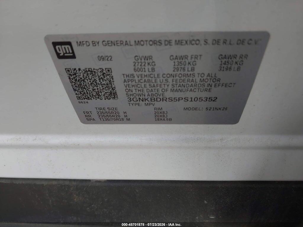 3GNKBDRS5PS105352 2023 CHEVROLET BLAZER photo no. 9