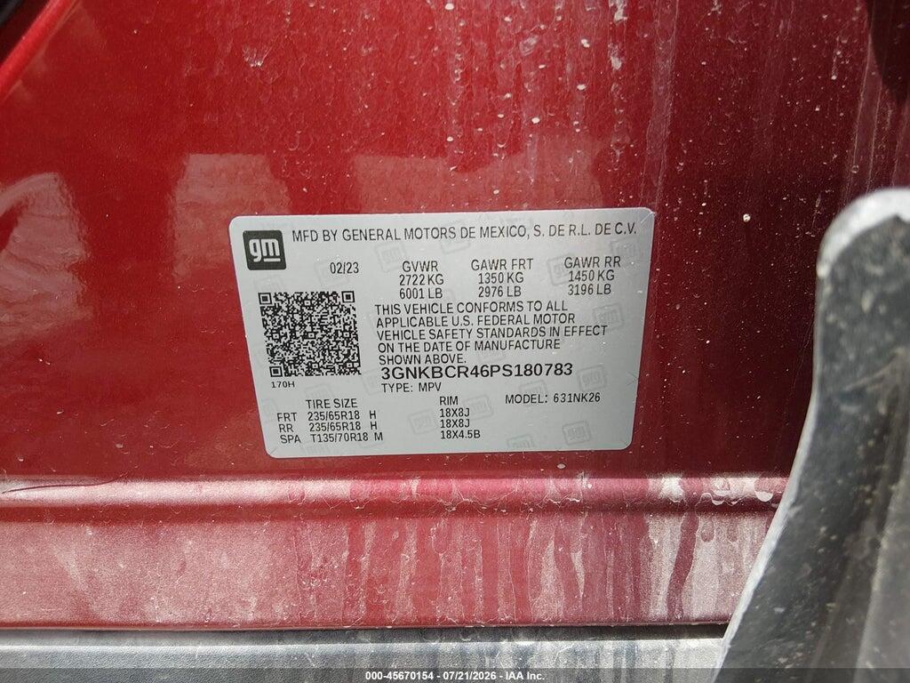 3GNKBCR46PS180783 2023 CHEVROLET BLAZER photo no. 9