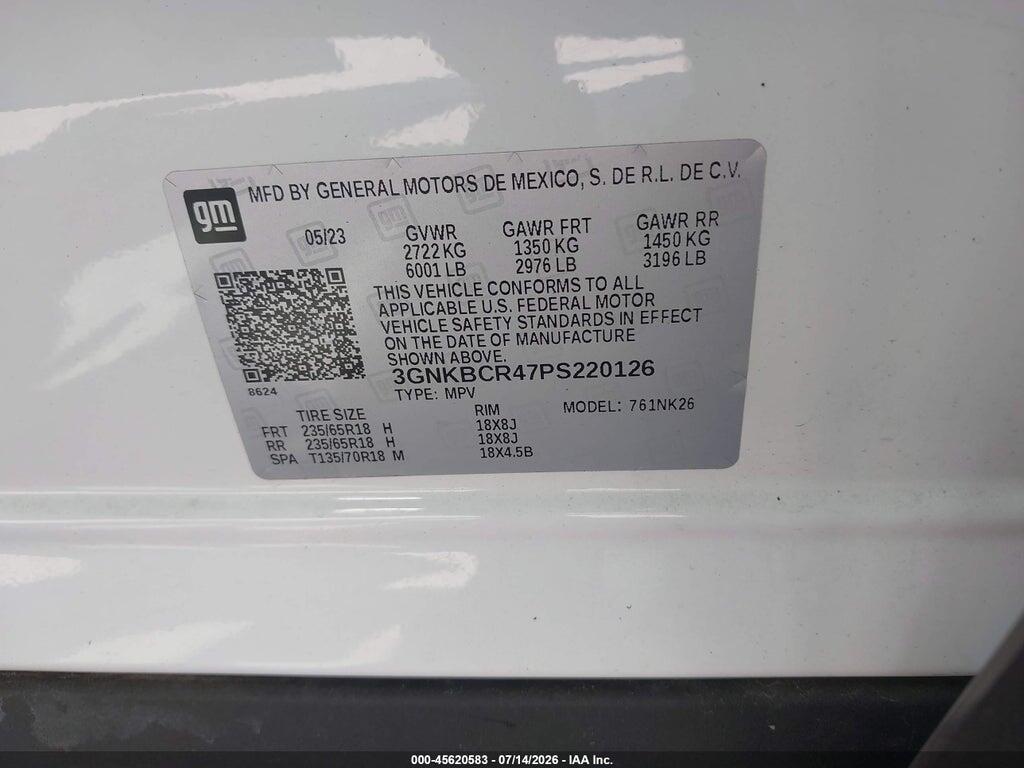 3GNKBCR47PS220126 2023 CHEVROLET BLAZER photo no. 9