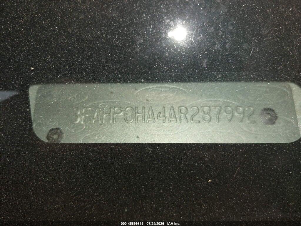 3FAHP0HA4AR287992 2010 FORD FUSION photo no. 9