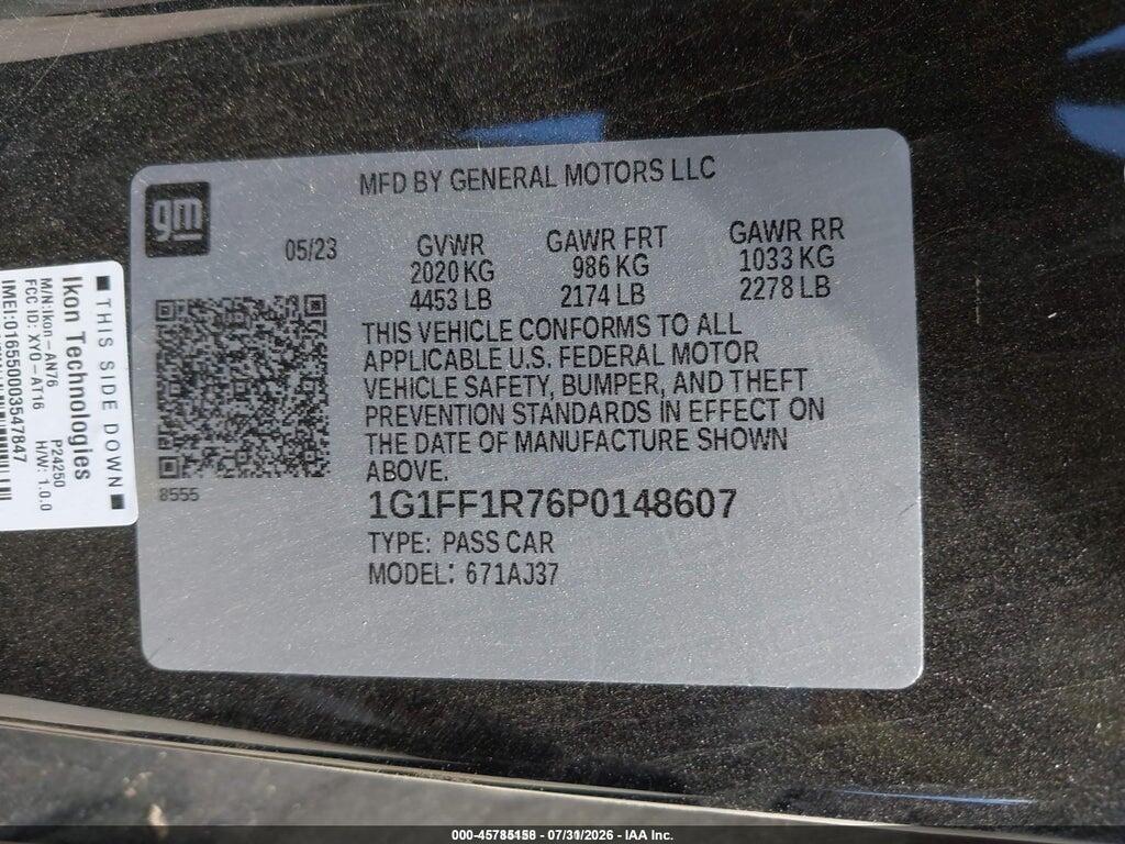 1G1FF1R76P0148607 2023 CHEVROLET CAMARO photo no. 9