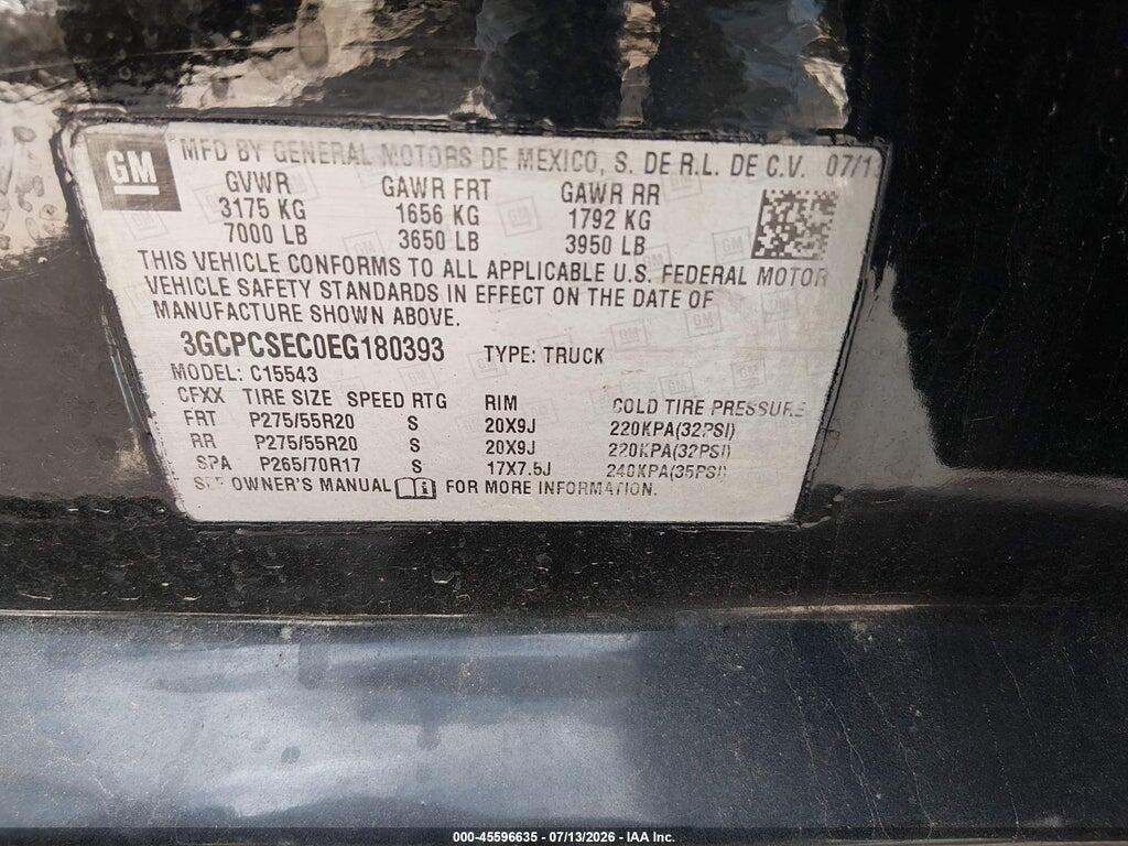 3GCPCSEC0EG180393 2014 CHEVROLET SILVERADO 1500 photo no. 9