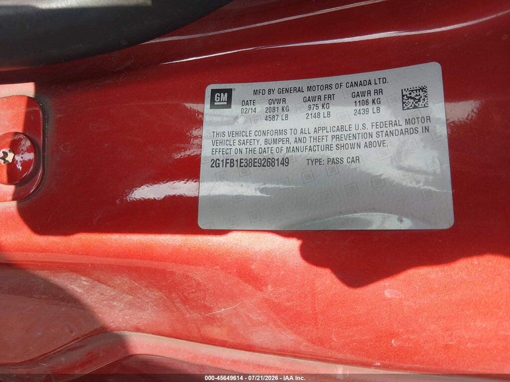 2G1FB1E38E9268149 2014 CHEVROLET CAMARO photo no. 9