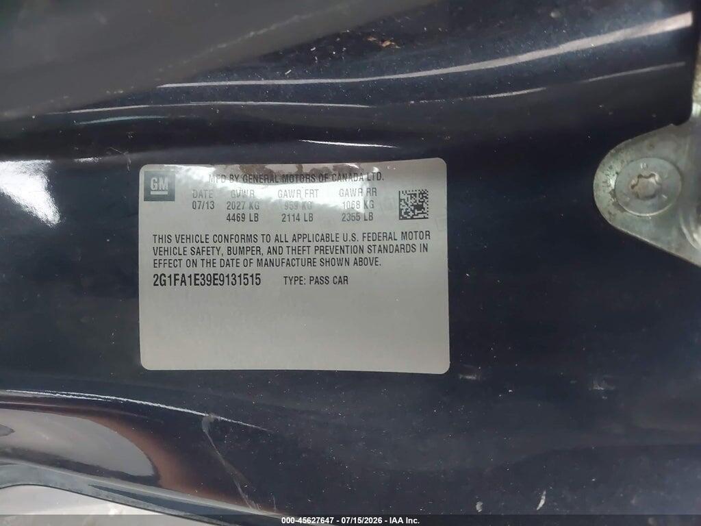 2G1FA1E39E9131515 2014 CHEVROLET CAMARO photo no. 9