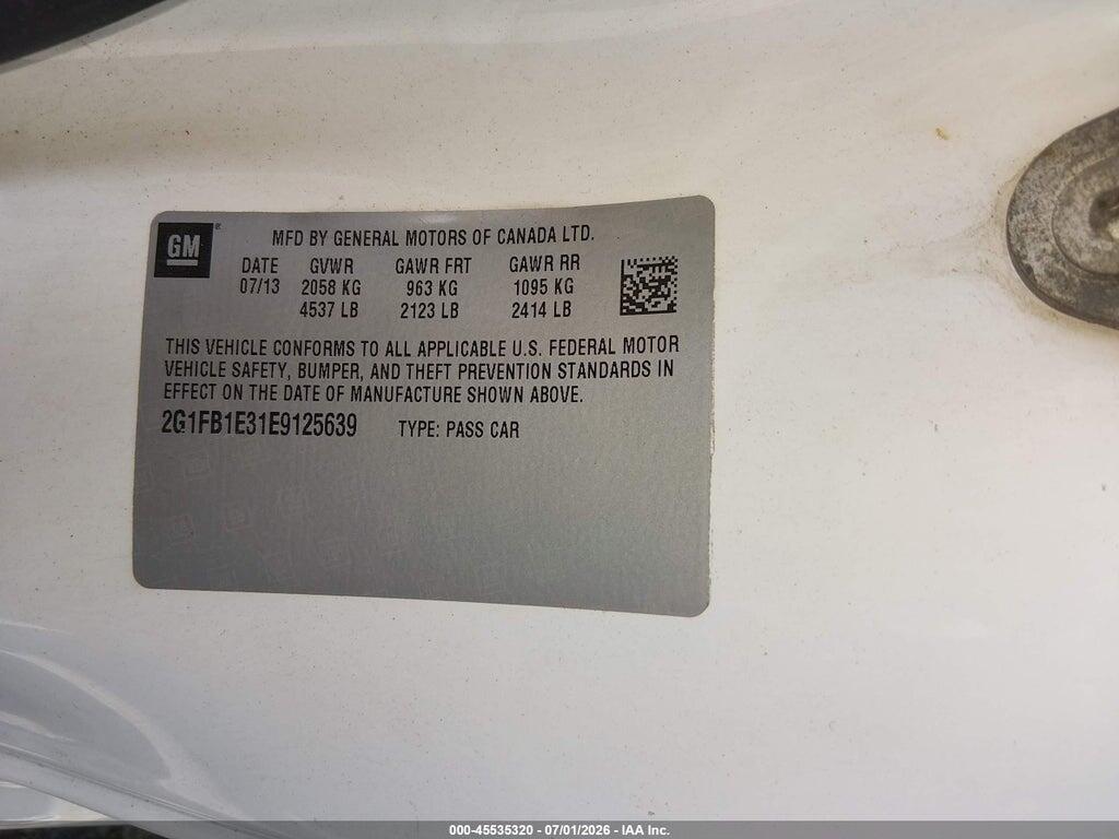 2G1FB1E31E9125639 2014 CHEVROLET CAMARO photo no. 9